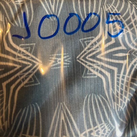 Mountain Hardwear Women's Tank Built in Bra T-Back Adjustable Teal Print L - Picture 11 of 11